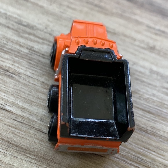1987 Galoob Mirco Machine Dump Truck Orange Construction Vintage Micromachines - Picture 4 of 7